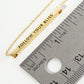 Follow Your Bliss Engraved 18K Gold Dipped Horizontal Brass Bar Pendant Inspirational Necklace