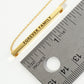 Forever Family Engraved 18K Gold Dipped Horizontal Brass Bar Pendant Inspirational Necklace