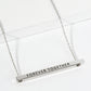 Forever Together Engraved 18K Gold Dipped Horizontal Brass Bar Pendant Inspirational Necklace