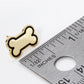Game Day Mascot 18K Gold Dipped 9mm Enamel Dog Bone Treat Stud Earrings