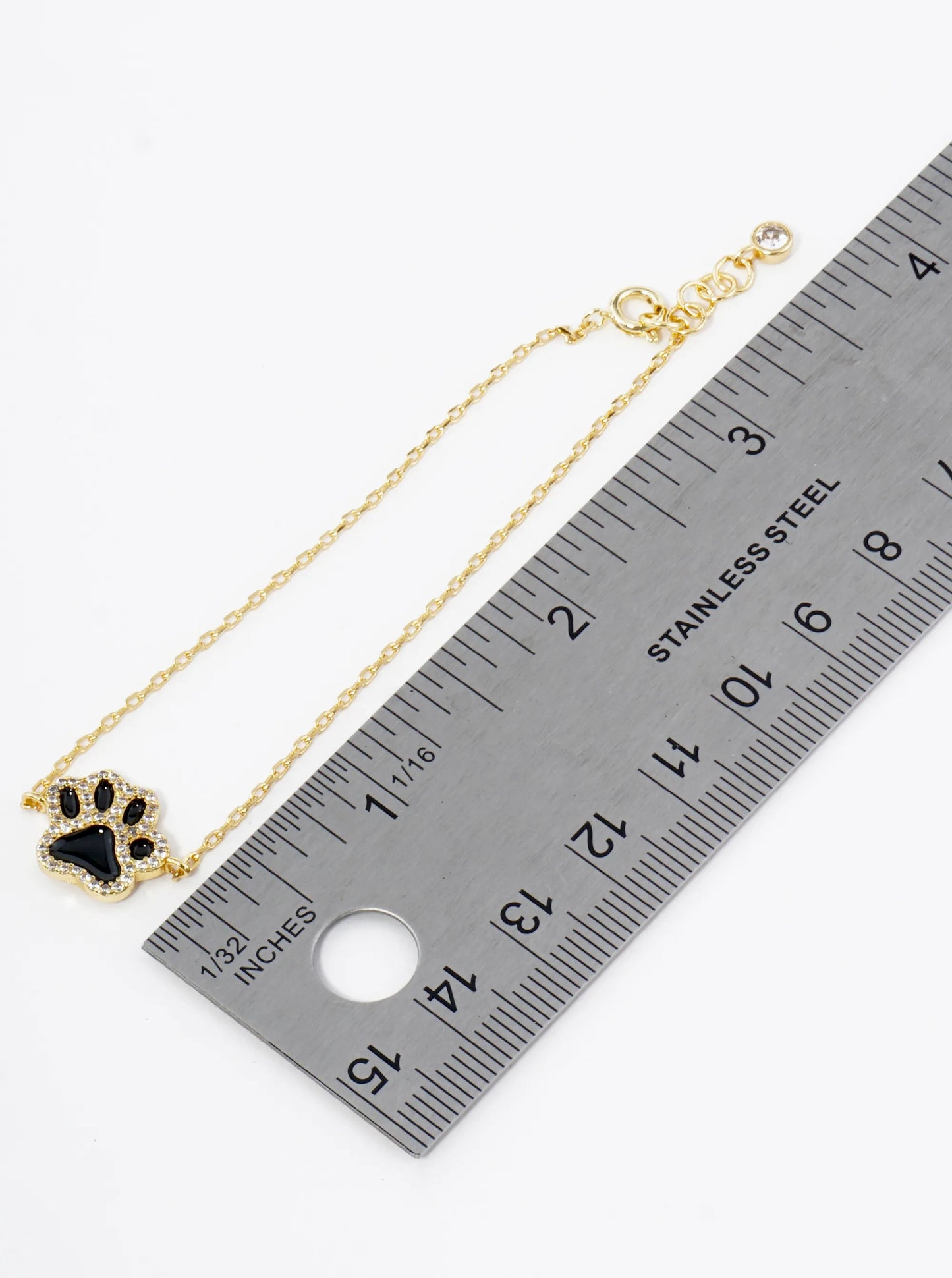 Game Day Mascot 18K Gold Dipped Micro Pave Set Cubic Zirconia 13mm Enamel Chain Bracelet