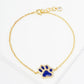 Game Day Mascot 18K Gold Dipped Micro Pave Set Cubic Zirconia 13mm Enamel Chain Bracelet