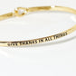 Give Thanks In All Things Engraved Inspirational Bangle Bracelet