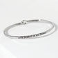 Give Thanks In All Things Engraved Inspirational Bangle Bracelet