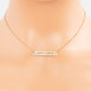 Happy Camper Engraved Horizontal Bar Pendant Necklace
