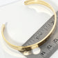 Hope Engraved 18K Gold Dipped Open Cuff Bangle Bracelet
