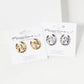 Horse Head In Horseshoe 15mm Stud Earrings