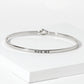 Hug Me Engraved Inspirational Bangle Bracelet