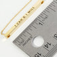 I Can And I Will Engraved 18K Gold Dipped Horizontal Brass Bar Pendant Inspirational Necklace