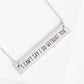 I Cant Say I Do Without You Engraved Horizontal Bar Pendant Necklace