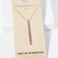 I Cant Say I Do Without You Engraved Vertical Bar Pendant Inspirational Necklace