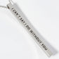 I Cant Say I Do Without You Engraved Vertical Bar Pendant Inspirational Necklace
