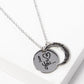 I Love You To The Moon And Back Engraved Pendant Necklace