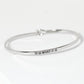 It Is What It Is Engraved Inspirational Bangle Bracelet
