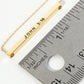 John 3 16 Engraved 18K Gold Dipped Horizontal Brass Bar Pendant Inspirational Necklace