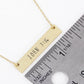 John 3 16 Engraved Horizontal Bar Pendant Necklace