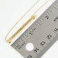 Just Keep Swimming Engraved 18K Gold Dipped Horizontal Brass Bar Pendant Inspirational Necklace
