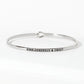 Kind Generous And Sweet Engraved Inspirational Bangle Bracelet