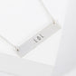LOL Engraved Horizontal Bar Pendant Necklace