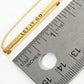 Let It Go Engraved 18K Gold Dipped Horizontal Brass Bar Pendant Inspirational Necklace