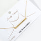 Live In The Moment Engraved 18K Gold Dipped Horizontal Brass Bar Pendant Inspirational Necklace