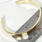 Love Engraved 18K Gold Dipped Open Cuff Bangle Bracelet