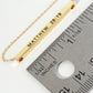 Matthew 28 19 Engraved 18K Gold Dipped Horizontal Brass Bar Pendant Inspirational Necklace