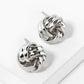 Metal 12mm Love Knot Stud Earrings