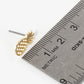 Metal 15mm Filigree Pineapple Tropical Stud Earrings