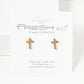 Metal 8mm Cross Stud Earrings