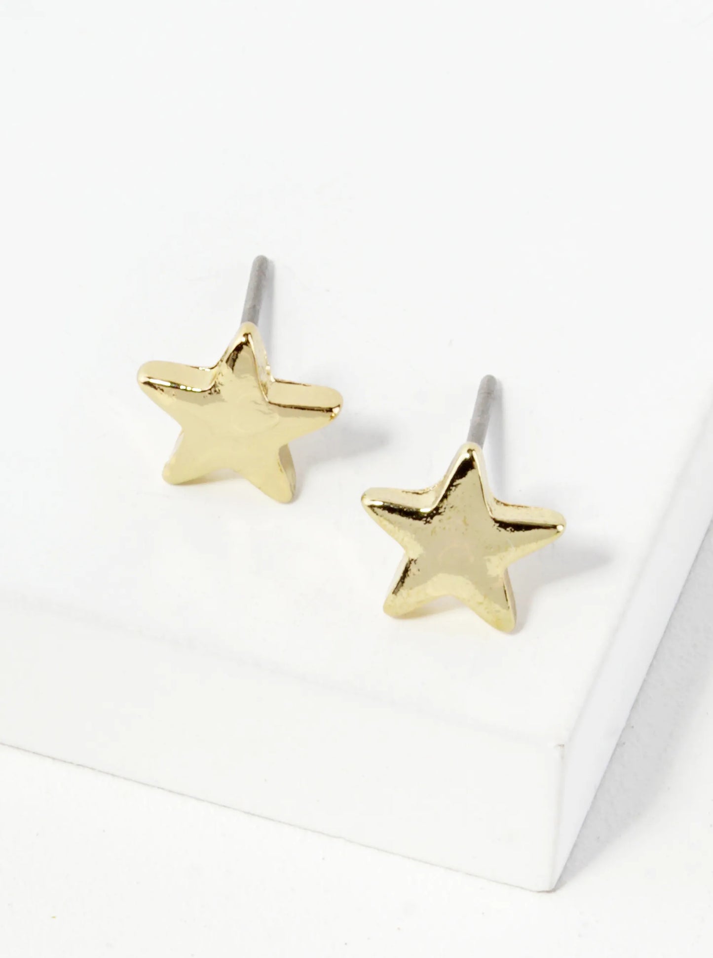 Metal 8mm Star Minimalist Stud Earrings