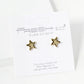 Metal 8mm Star Minimalist Stud Earrings