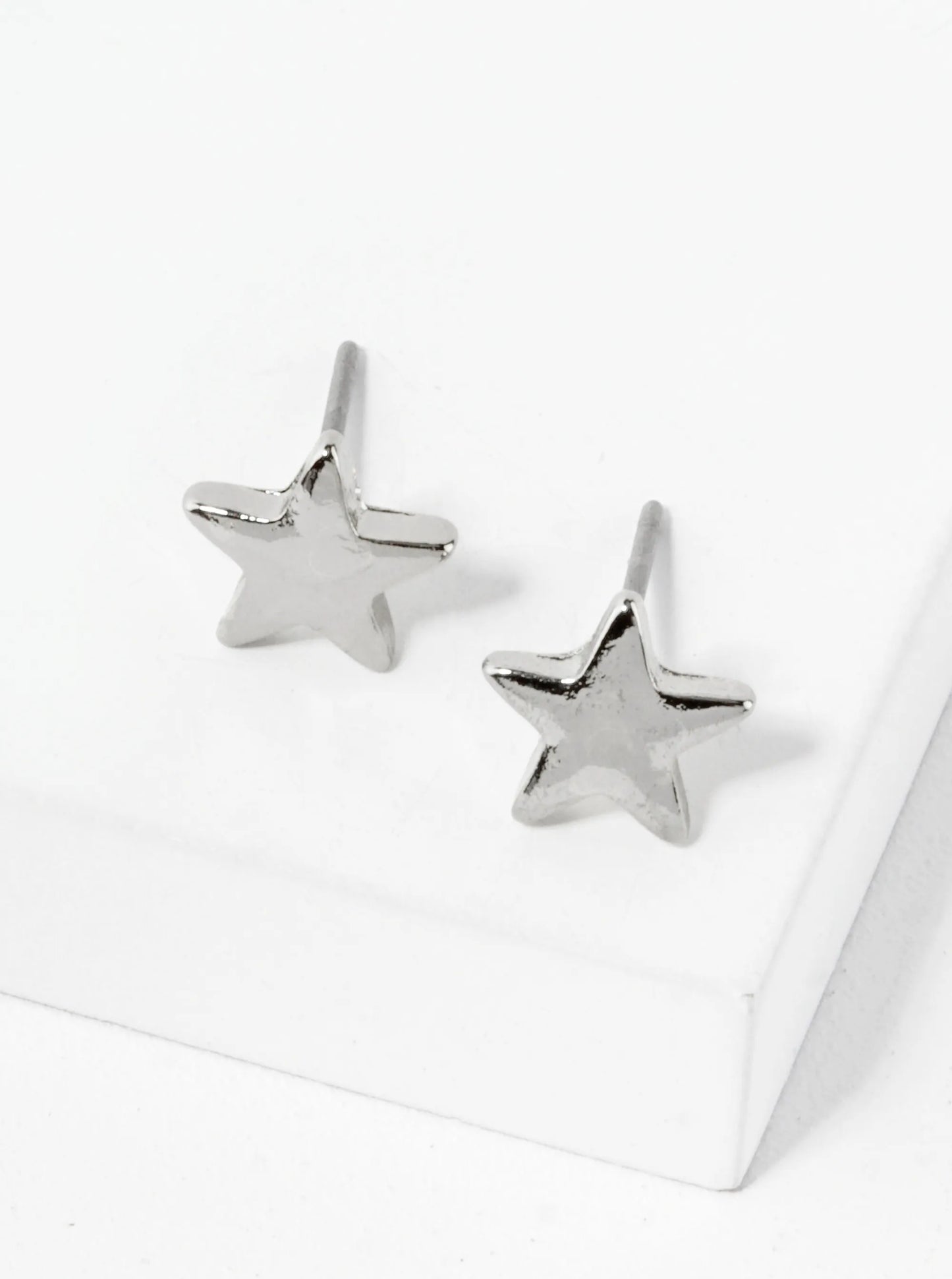Metal 8mm Star Minimalist Stud Earrings