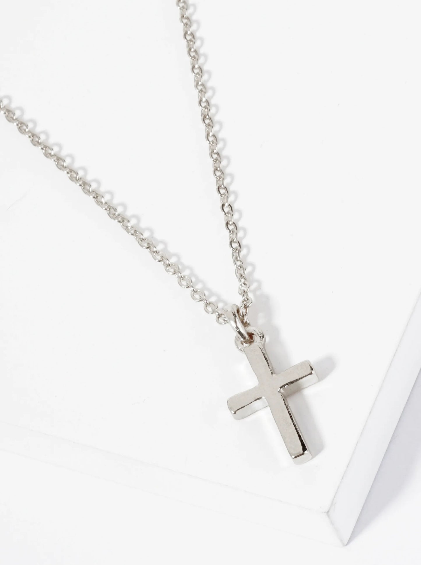 Metal Dainty Cross Pendant Necklace