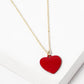Metal Heart Pendant Necklace