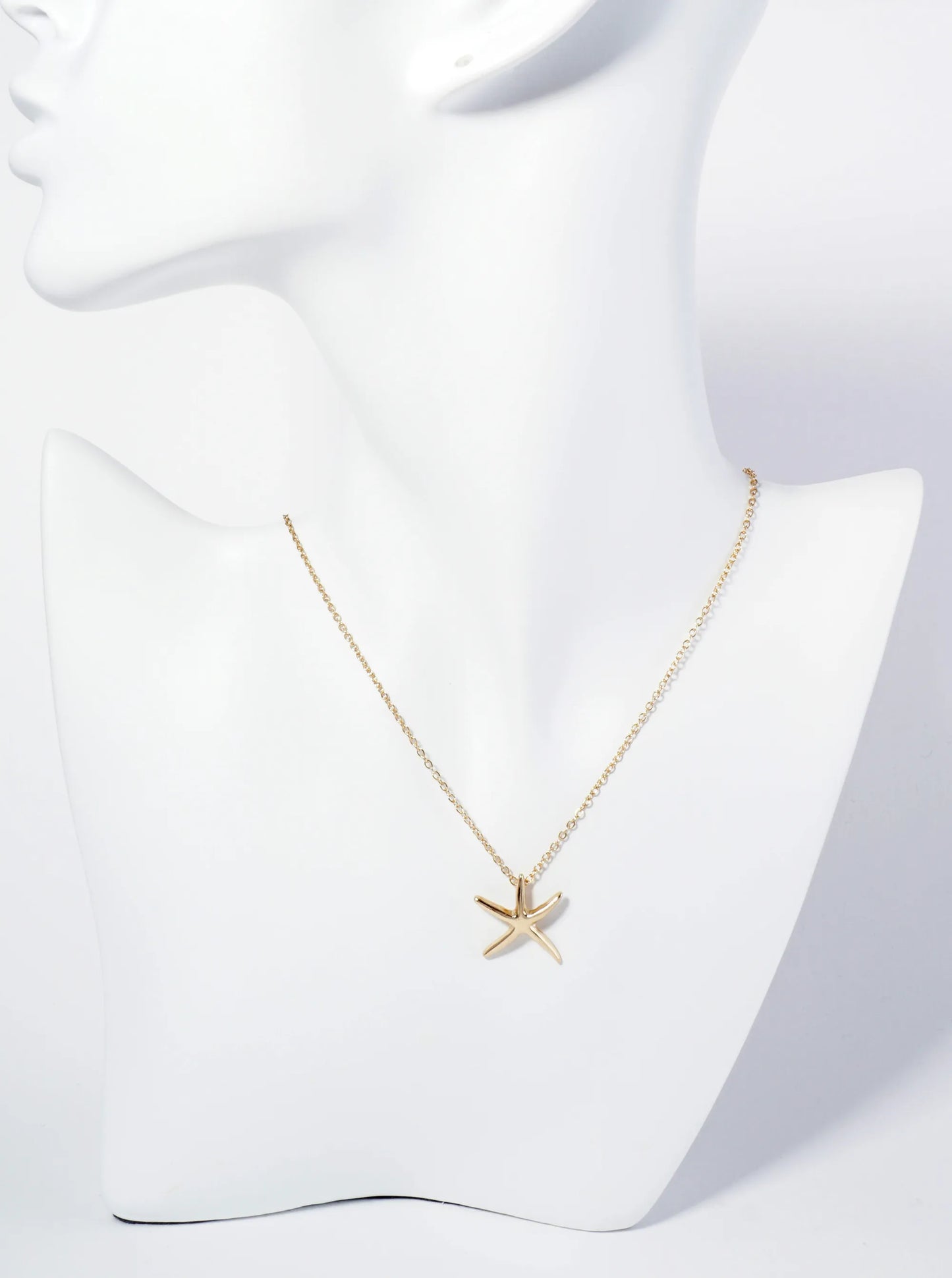 Metal Starfish Sea Star Pendant Necklace