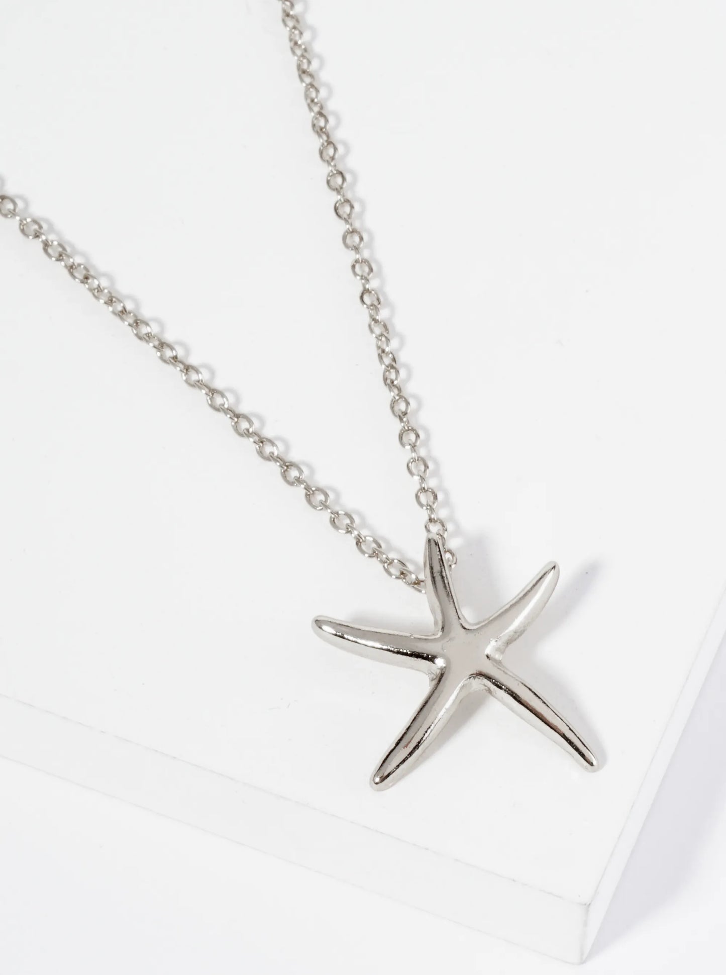 Metal Starfish Sea Star Pendant Necklace