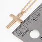 Metal Hollow Cross Pendant Necklace