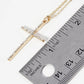 Micro Pave Set Rhinestone Cross Pendant Necklace