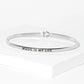 Music Is My Life Engraved Inspirational Bangle Bracelet