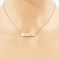 Must Have Engraved Horizontal Bar Pendant Necklace