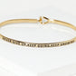 Never Give Up Keep Going Keep Growing Engraved Inspirational Bangle Bracelet