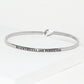 Nevertheless She Persisted Engraved Inspirational Bangle Bracelet
