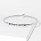 North Carolina Engraved Inspirational Bangle Bracelet