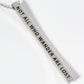 Not All Who Wander Are Lost Engraved Vertical Bar Pendant Inspirational Necklace