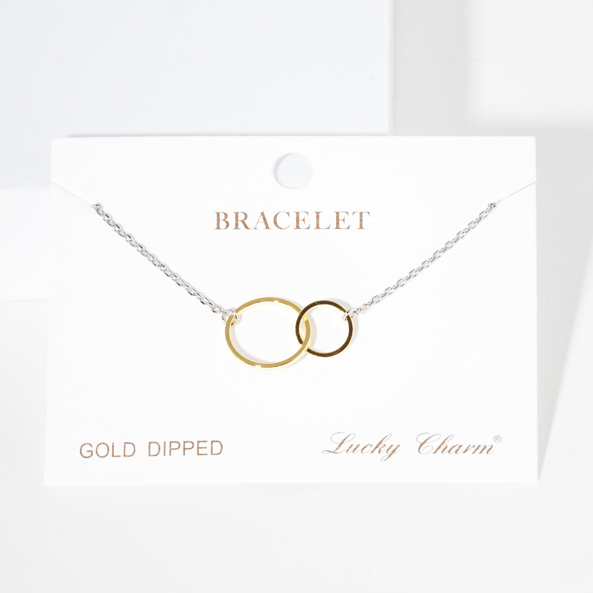 Interlocking Circle Charm Bracelet — PB1979