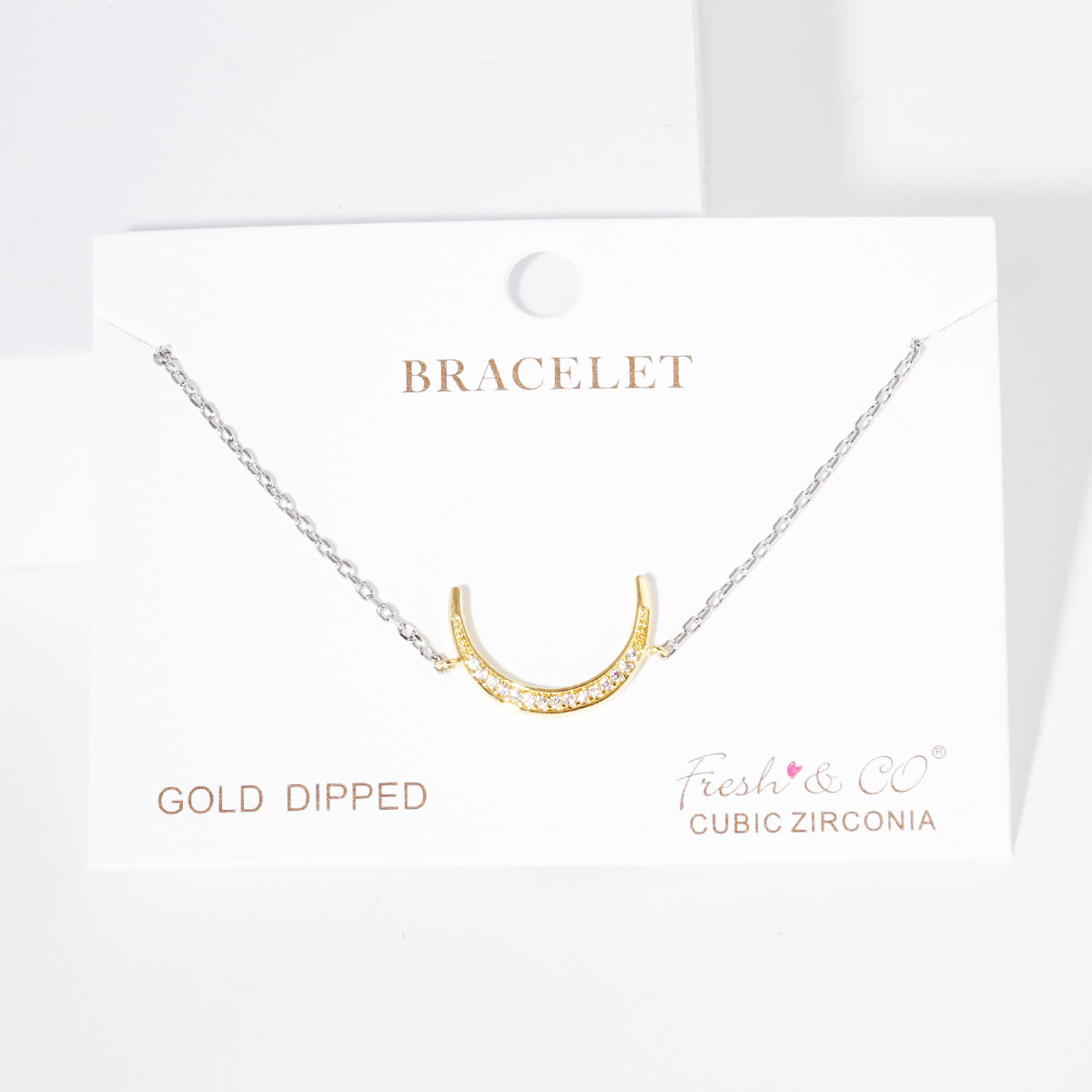 Pave Horseshoe Charm Bracelet — PB1990