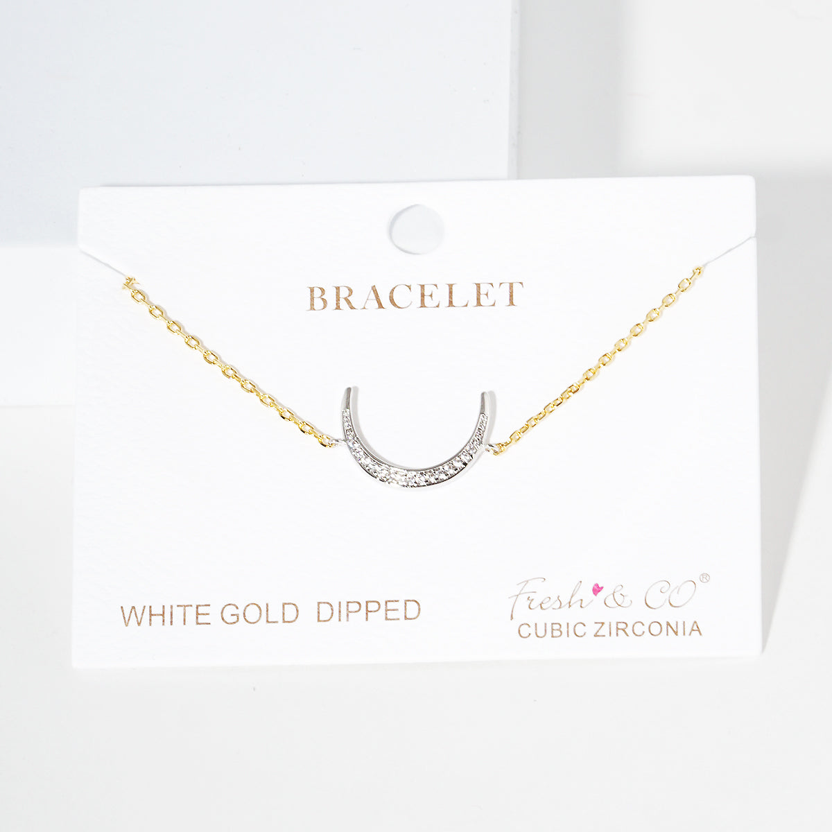 Pave Horseshoe Charm Bracelet — PB1990