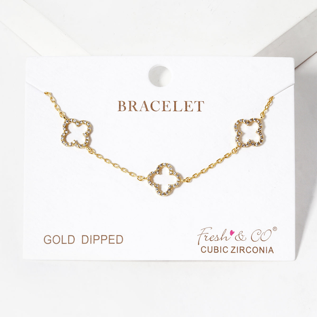 Open Clover Station Bracelet — PB2245
