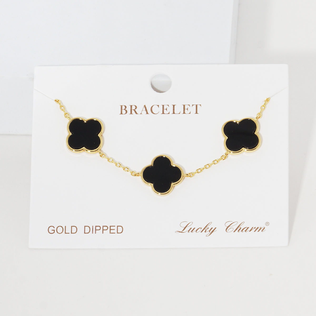 Enamel Clover Station Bracelet — PB2439